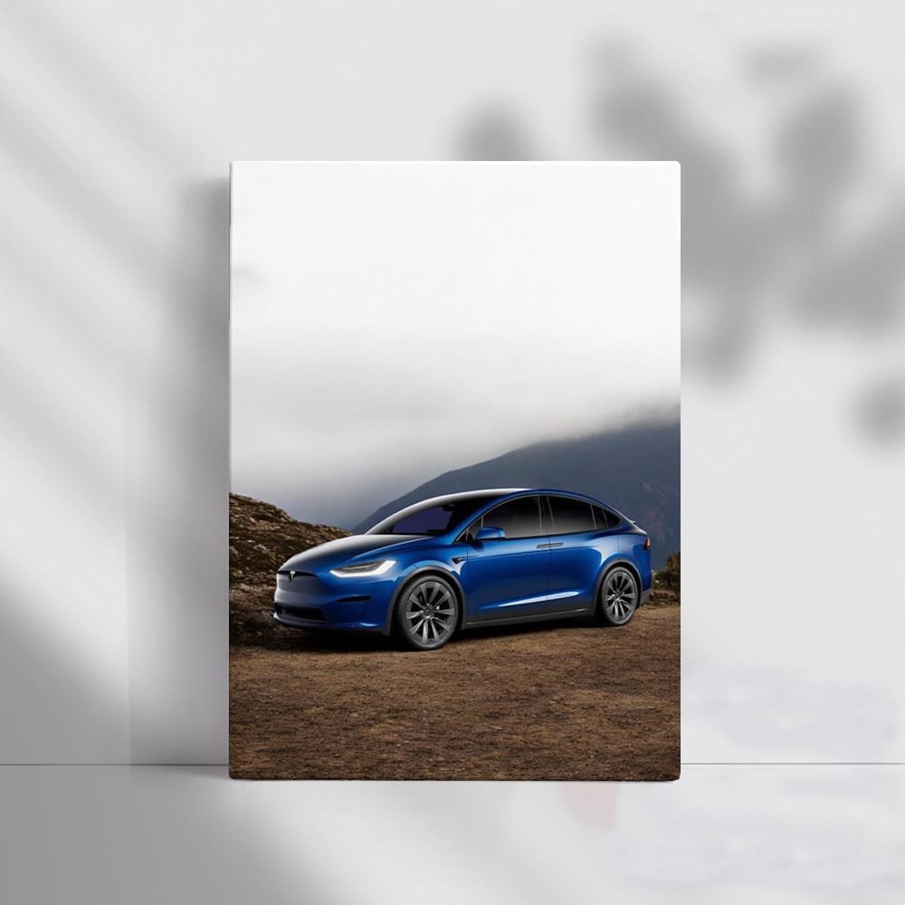 Tesla Model X with Majestic Mountains - Power Meets Elegance - EnjoyStore