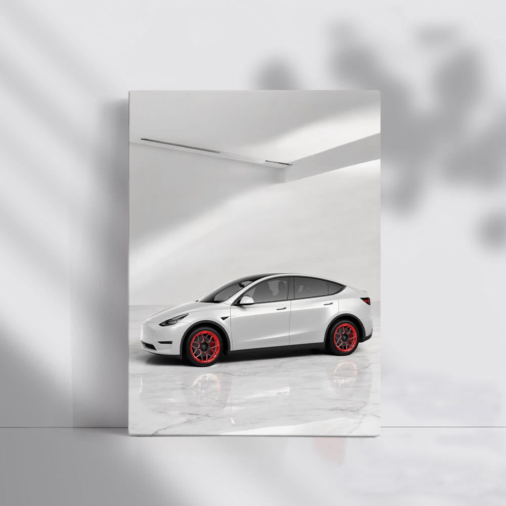 Tesla Model Y Marble Wall - Sleek and Innovative Design - EnjoyStore