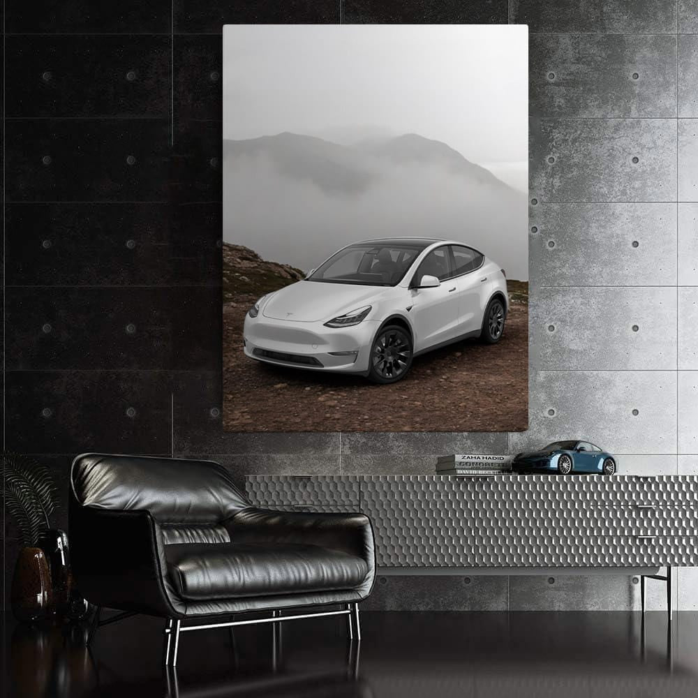 Tesla Model Y over Boulder with Stunning Mountain Vista - Innovative SUV - EnjoyStore
