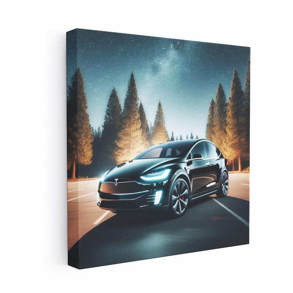 Tesla Model X Night Drive - Elegance and Innovation