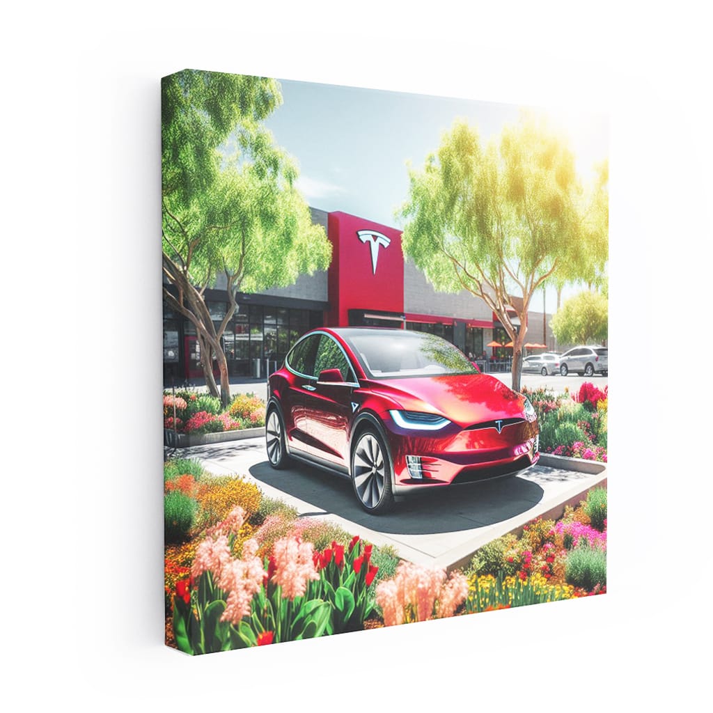 Tesla Model X in Bright Sun - Vision of Modern Luxury