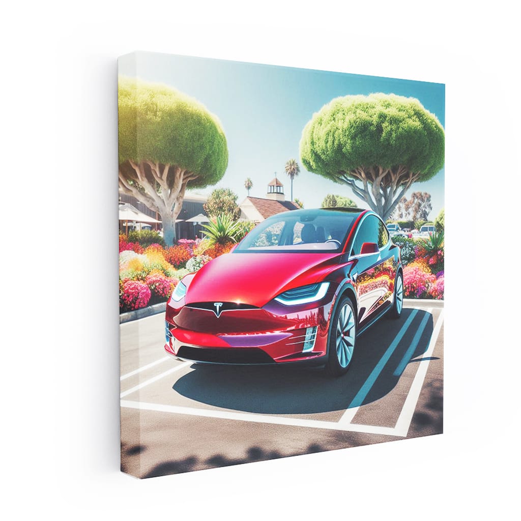 Tesla Model X in Sunny Weather - Future of Driving