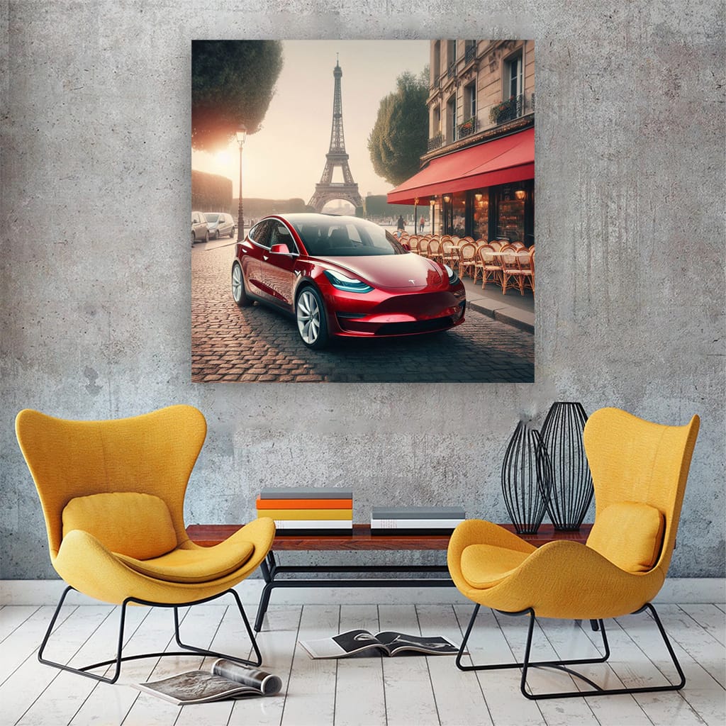 Tesla Model Y in Paris - Sleek, Modern, and Eco-Friendly