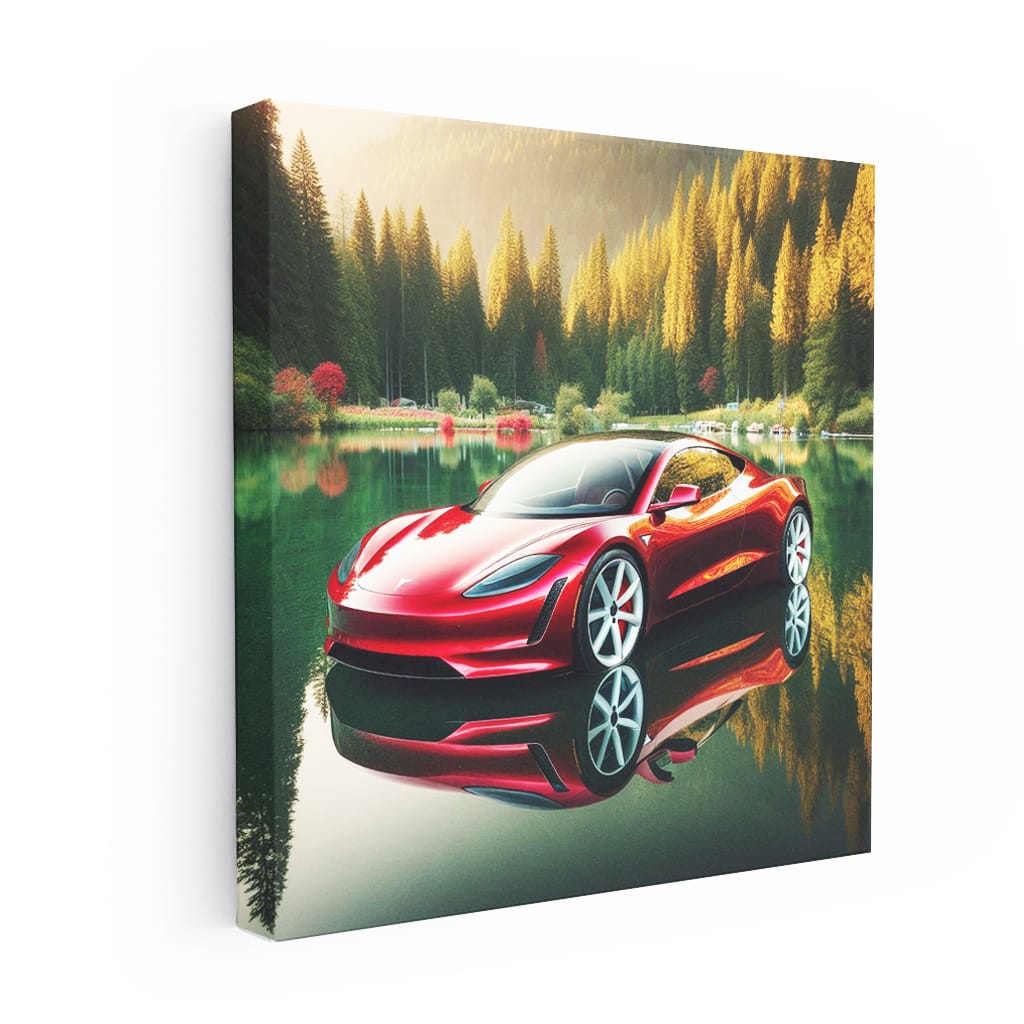 Tesla Roadster in Lake: Unleashing Electric Power
