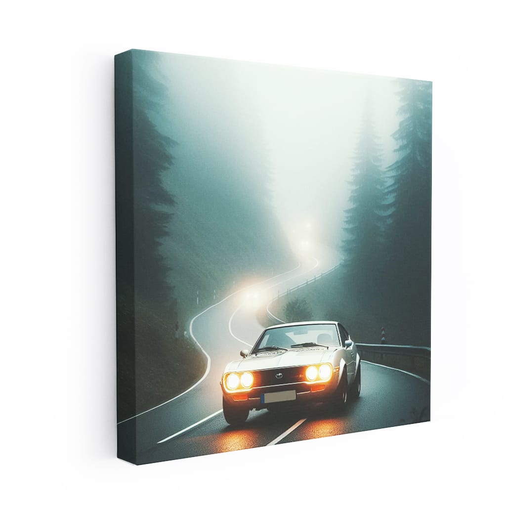 Toyota Celica in Fog - Iconic Sporty Design