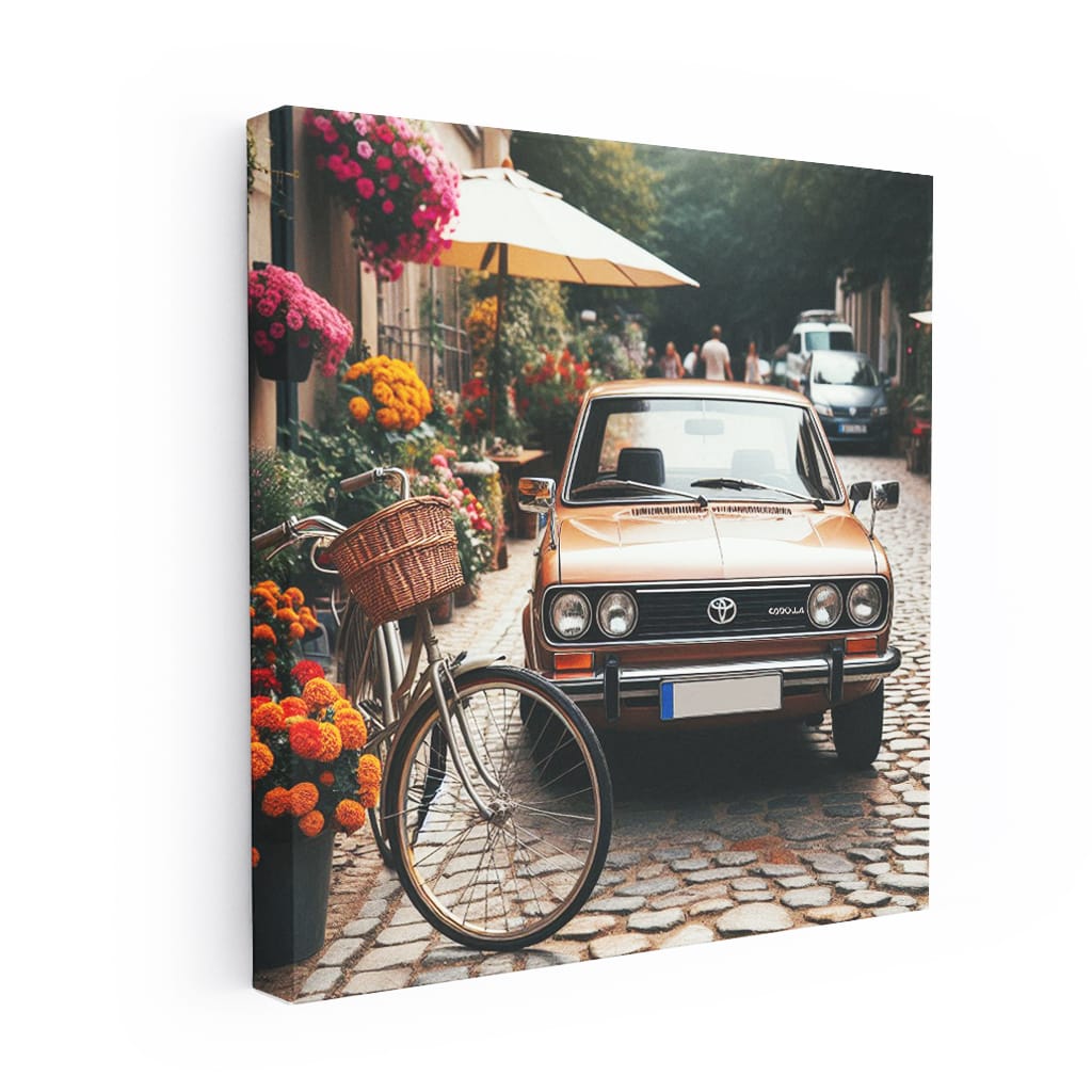 Vintage Style Toyota Corolla - Classic Elegance in Motion