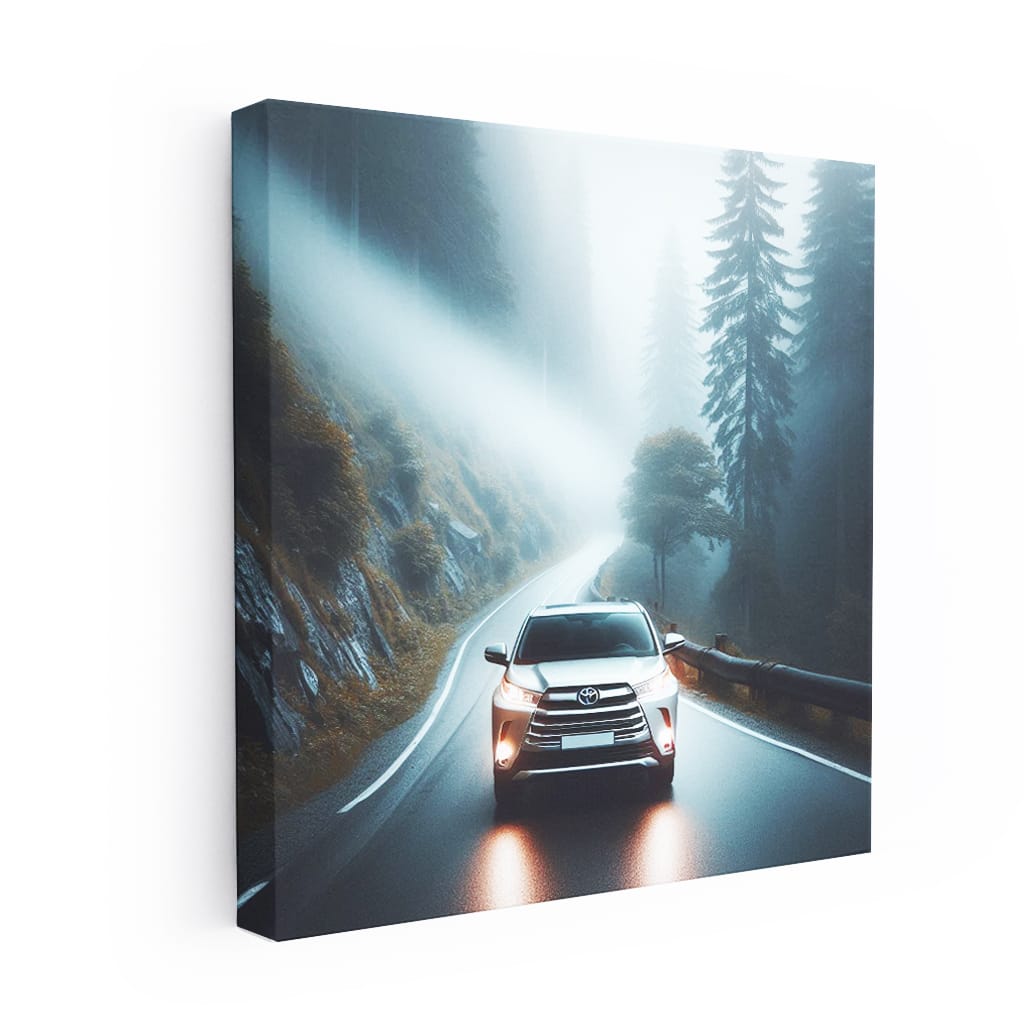 Toyota Highlander in Dense Fog - Experience Adventure