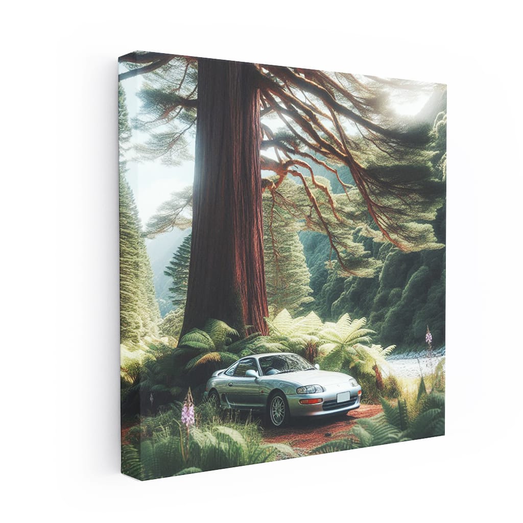 Toyota Soarer in Forest - Blend of Power and Elegance