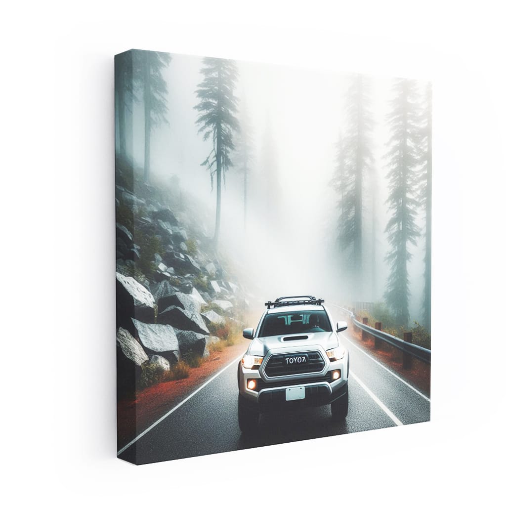 Toyota Tacoma in Fog - Rugged and Reliable Adventure