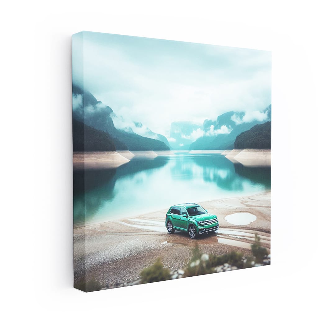 Volkswagen Atlas by Lake - Adventure Awaits