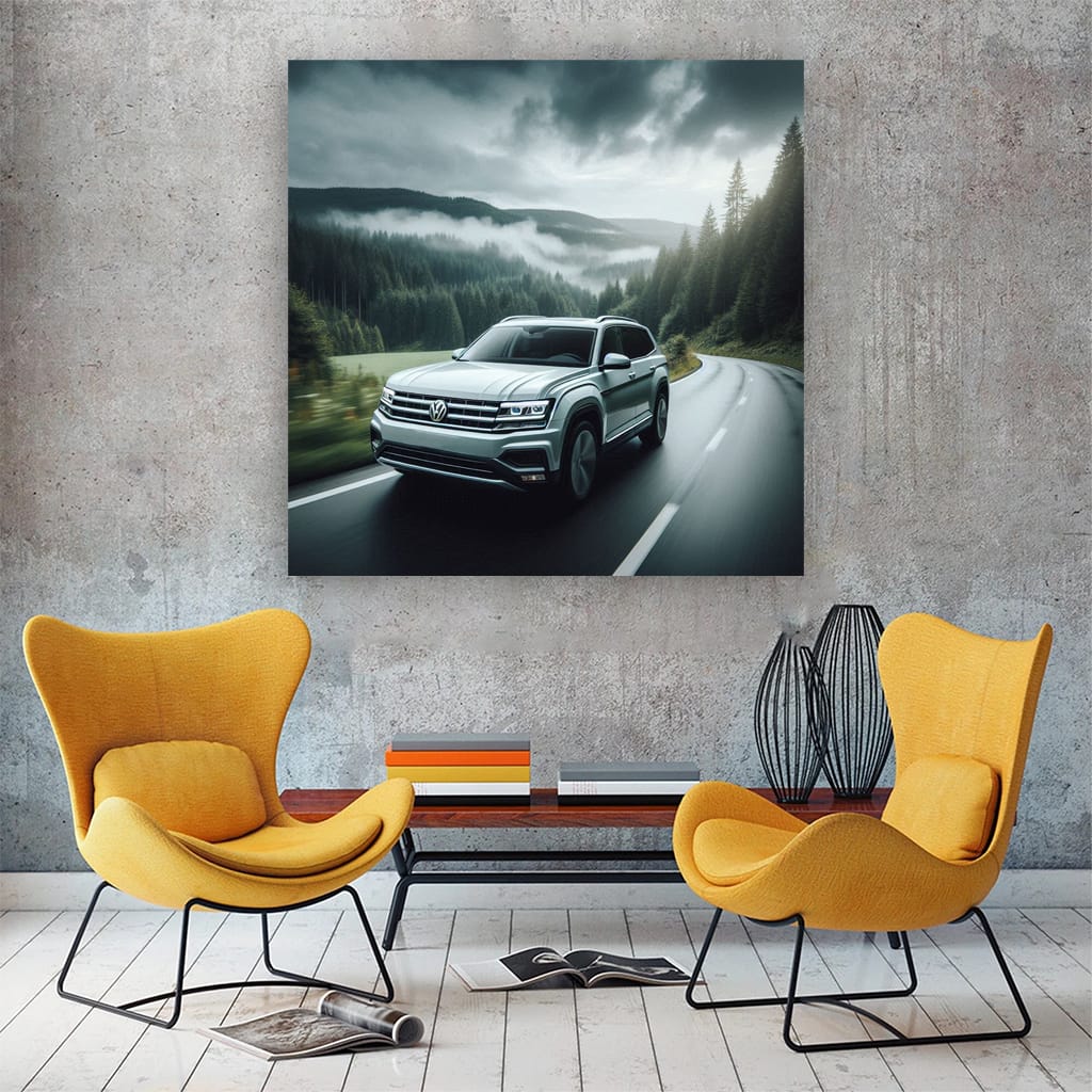 Overcast Weather Volkswagen Atlas - Stylish and Sturdy SUV