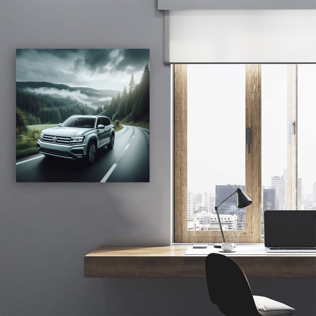 Overcast Weather Volkswagen Atlas - Stylish and Sturdy SUV