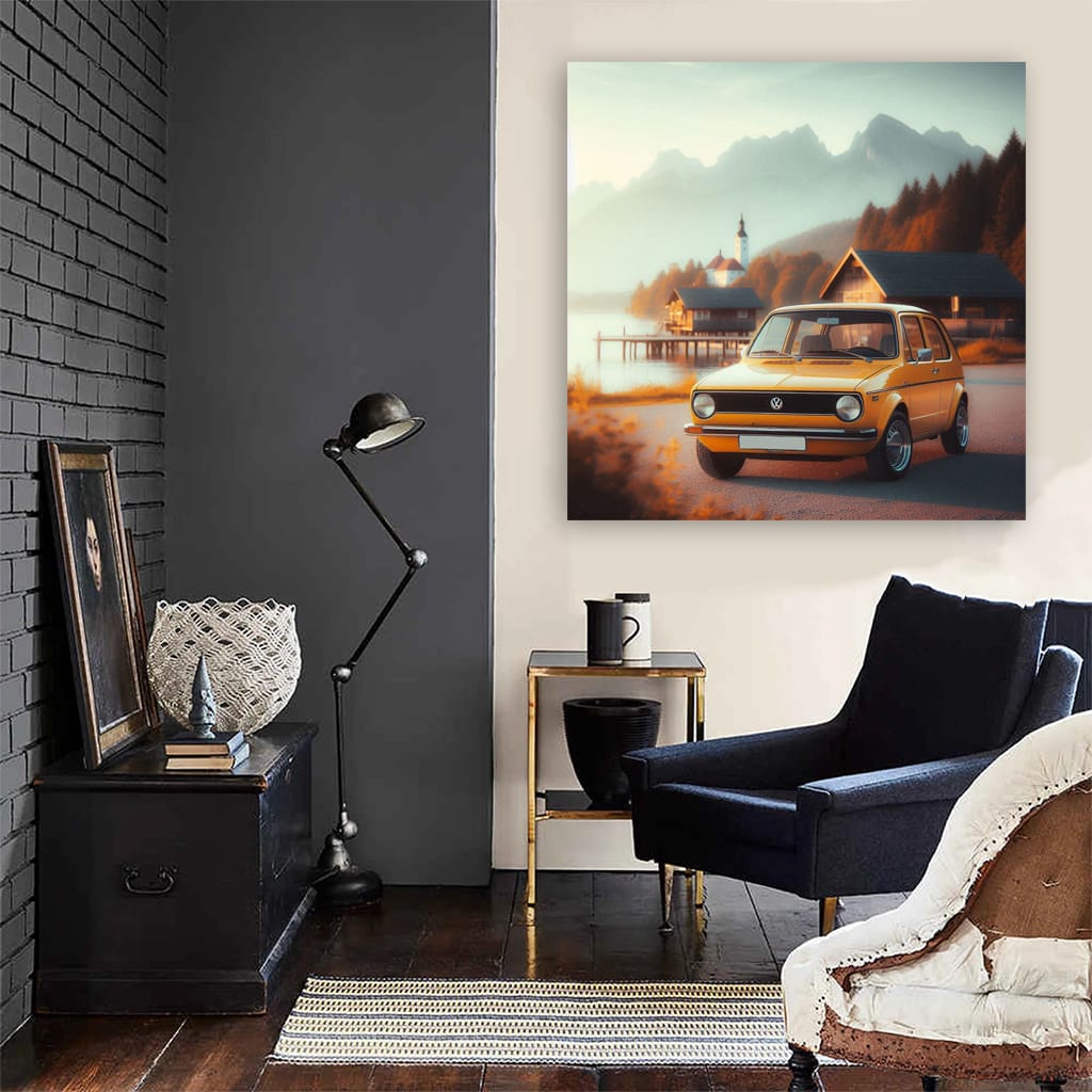 Vintage Style Volkswagen Golf - Classic Elegance on Wheels