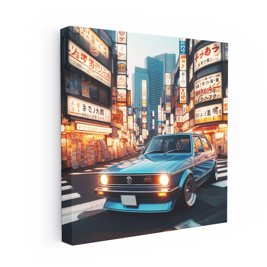 Vintage Volkswagen Golf in Tokyo, Japan - Retro Icon