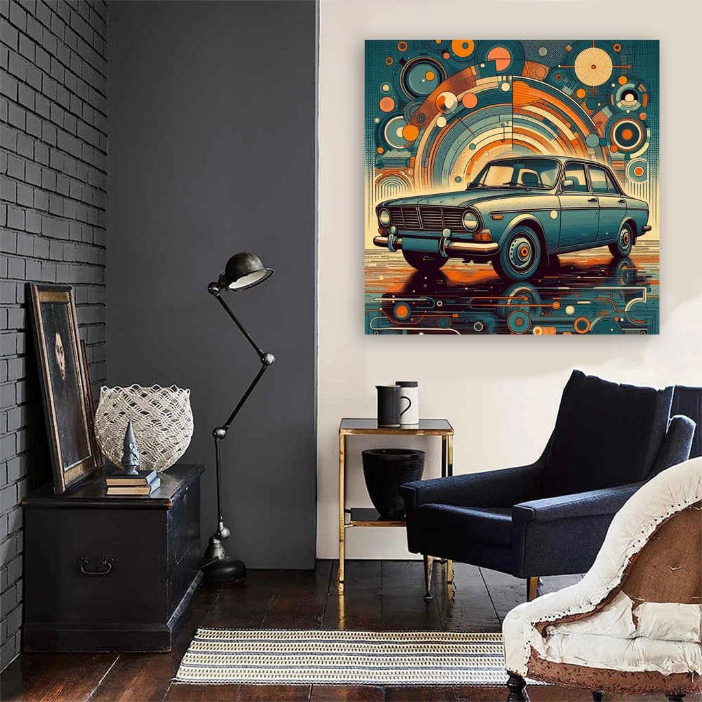Vintage Volvo Abstract - Classic Design with Timeless Charm