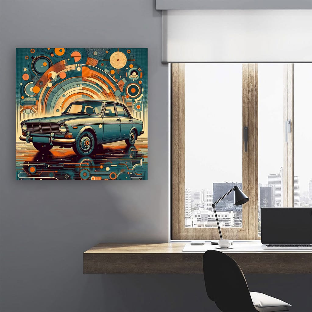 Vintage Volvo Abstract - Classic Design with Timeless Charm